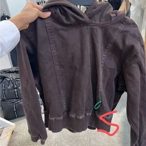 3.1 Phillip Lim
panelled denim hoodie